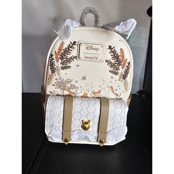 Loungefly Disney Winnie the Pooh Characters Honeycomb NWT - Picture 1 of 7